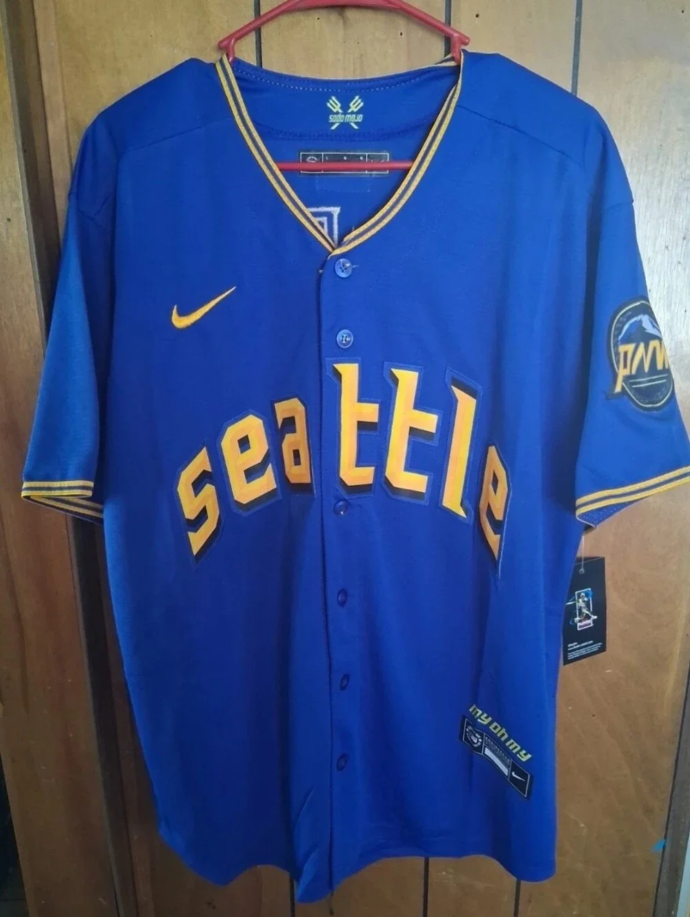 Mystery Sports Card With Cal Raleigh Seattle Mariners Large Jersey